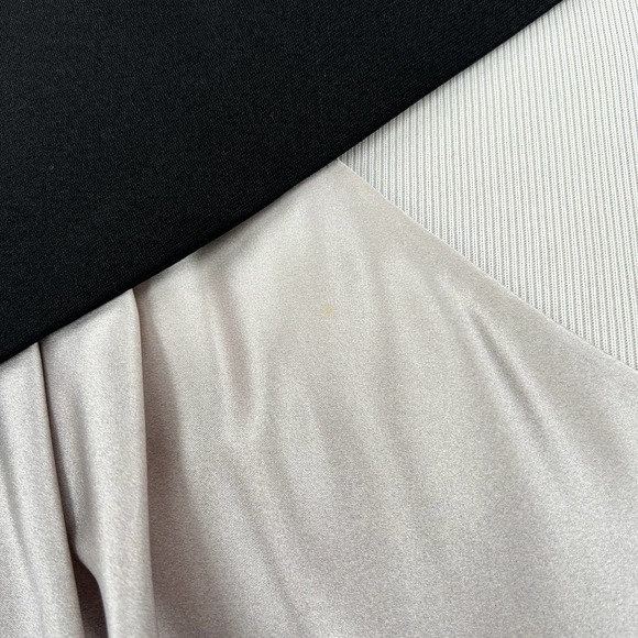 NARCISO RODRIGUEZ Tunic Dress Womens XS Gray Black Ombre Silk Asymmetrical Mini - Picture 10 of 16